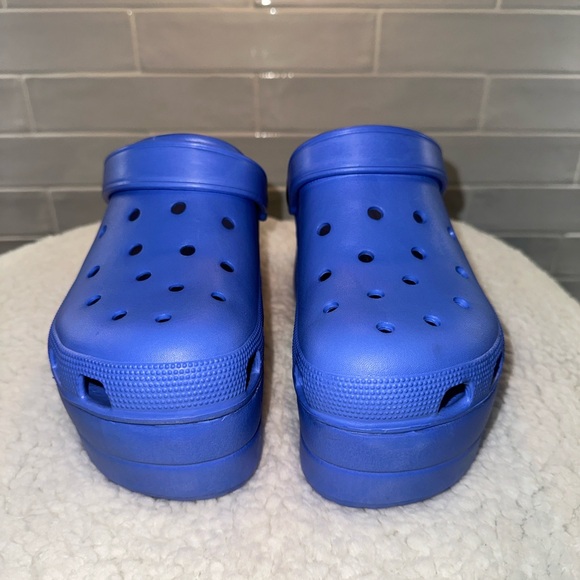 Blue Platform Clogs - Picture 2 of 8